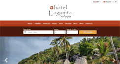 Desktop Screenshot of hotel-lagunita.com