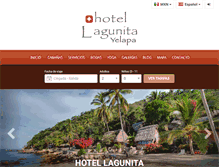 Tablet Screenshot of hotel-lagunita.com